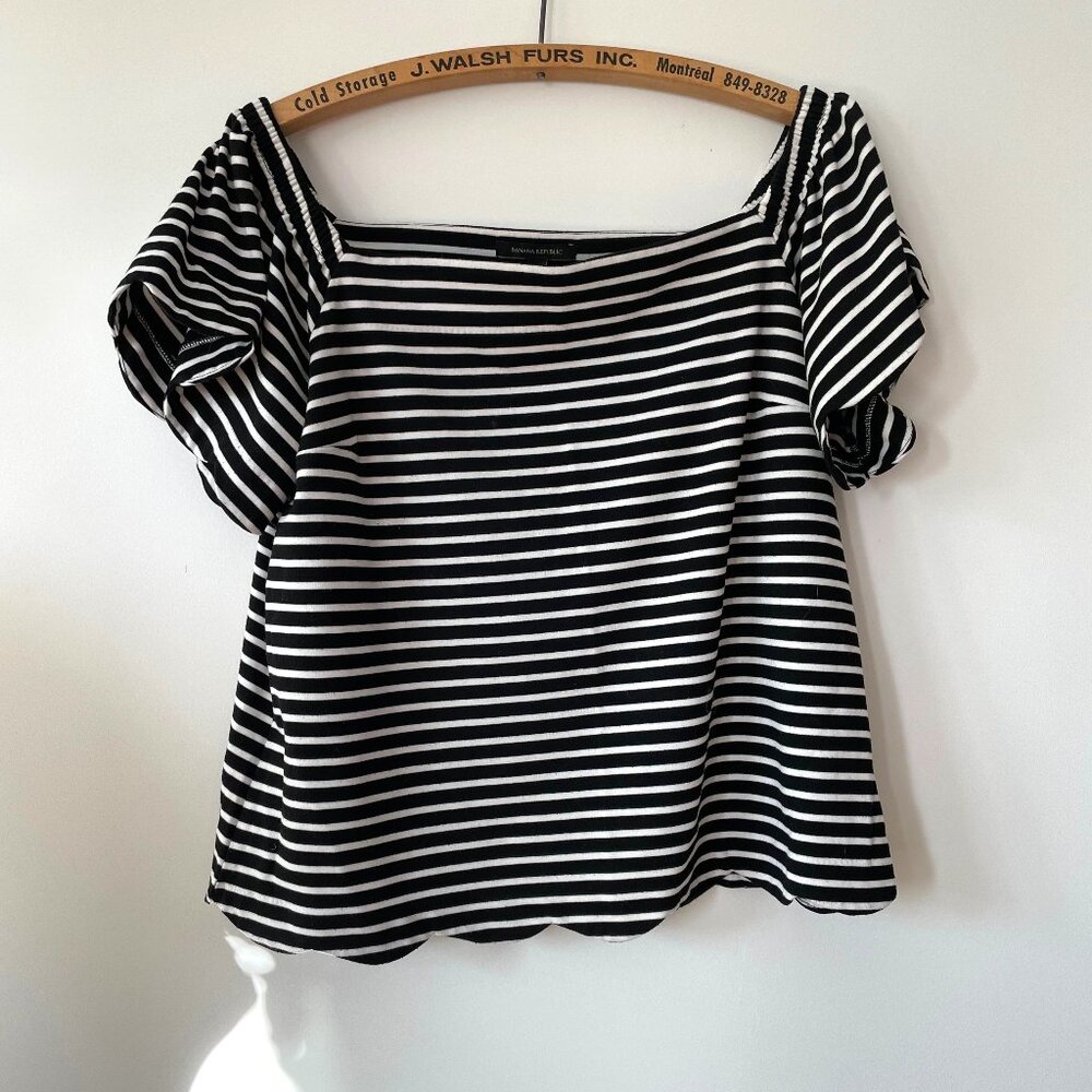 Banana Republic Scalloped Tee